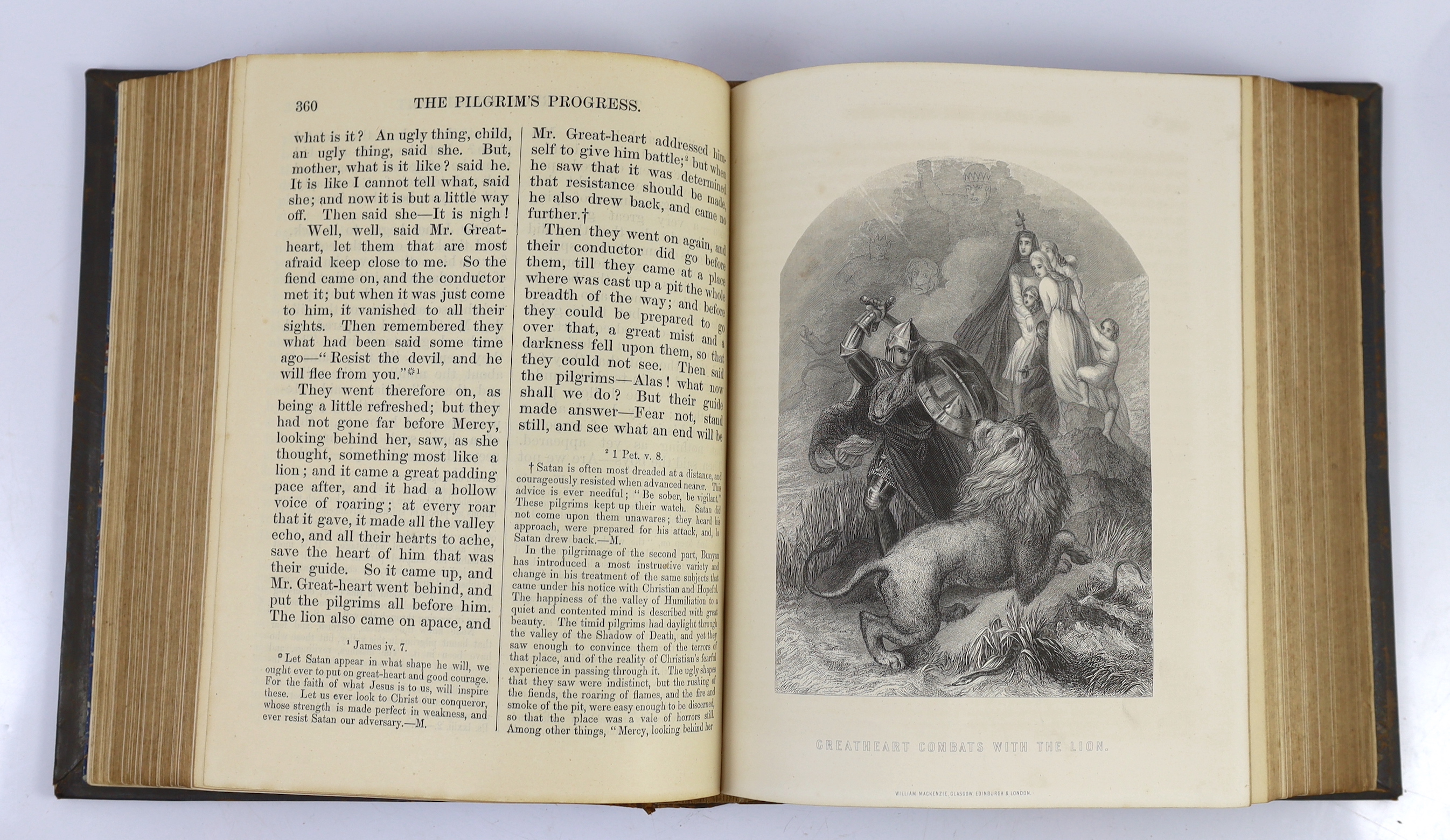 Bunyan, John. The Pilgrim’s Progress and Other Works. The Prefaces, Indices, and the Text Revised by George Offor, Esq. with copious notes, original and selected; and An Original Memoir of the Author, By the Rev. George